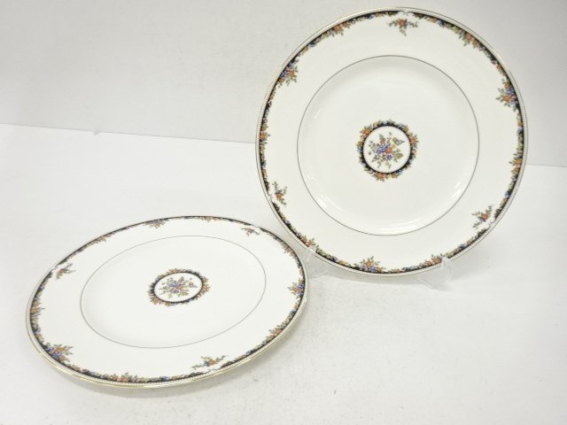 JAPANESE COLLECTIBLE / WEDGWOOD WEDGWOOD OSBORNE PLATE PAIR (27.5CM) W